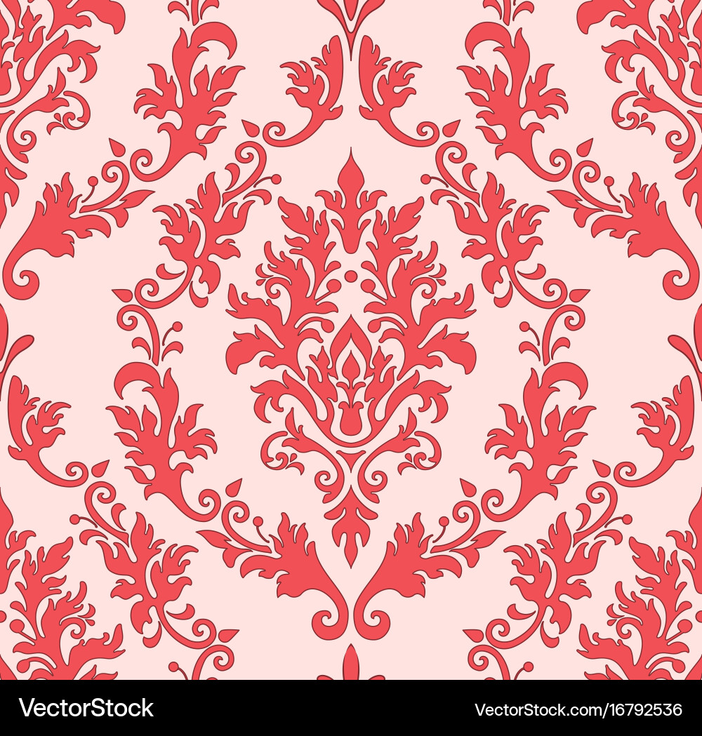 Damask seamless pattern element classical vector image