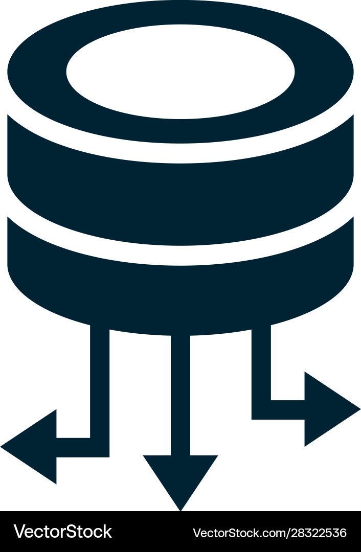 Data center disks isolated icon Vector Image