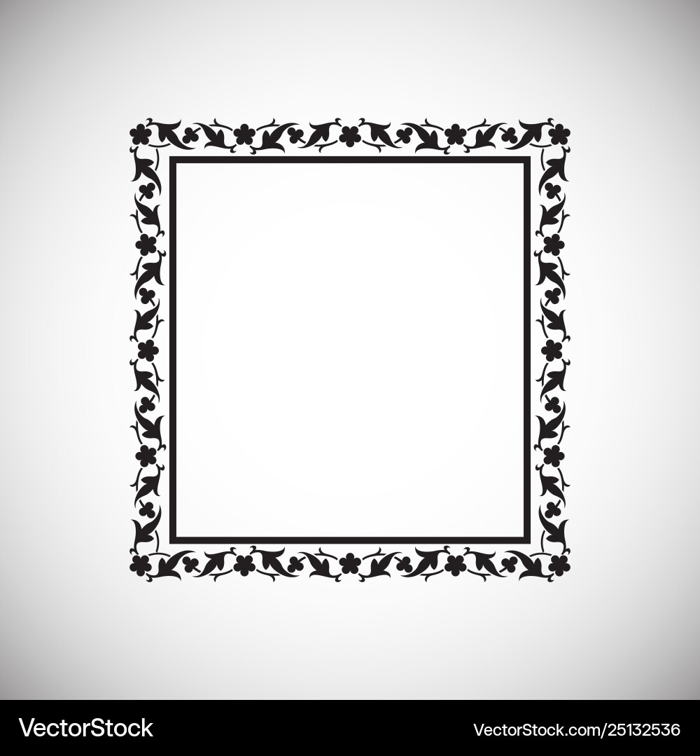 Frame icon on background for graphic and web Frame icon on background for graphic and web Vector Image