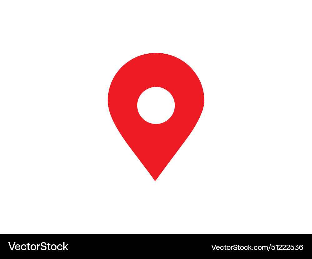 Location pin mark map web ui icon vector image