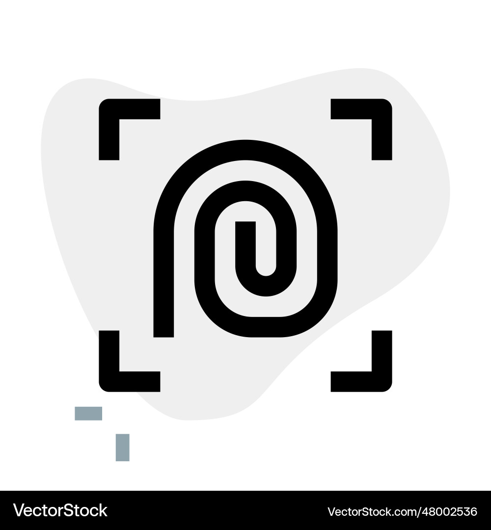 Recognition systems scan finger to identify user vector image