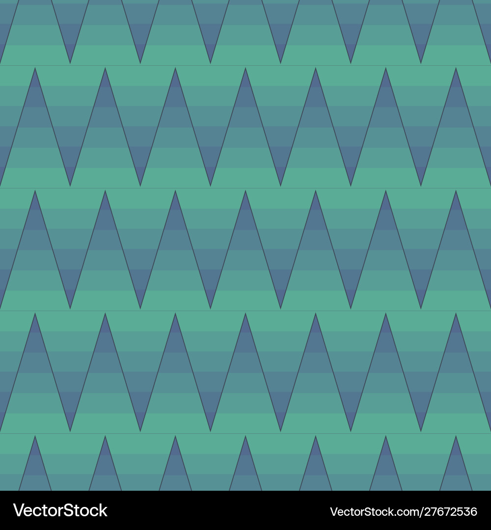 Seamless pattern with ombre zig zag in teal Seamless pattern with ombre zig zag in teal Vector Image