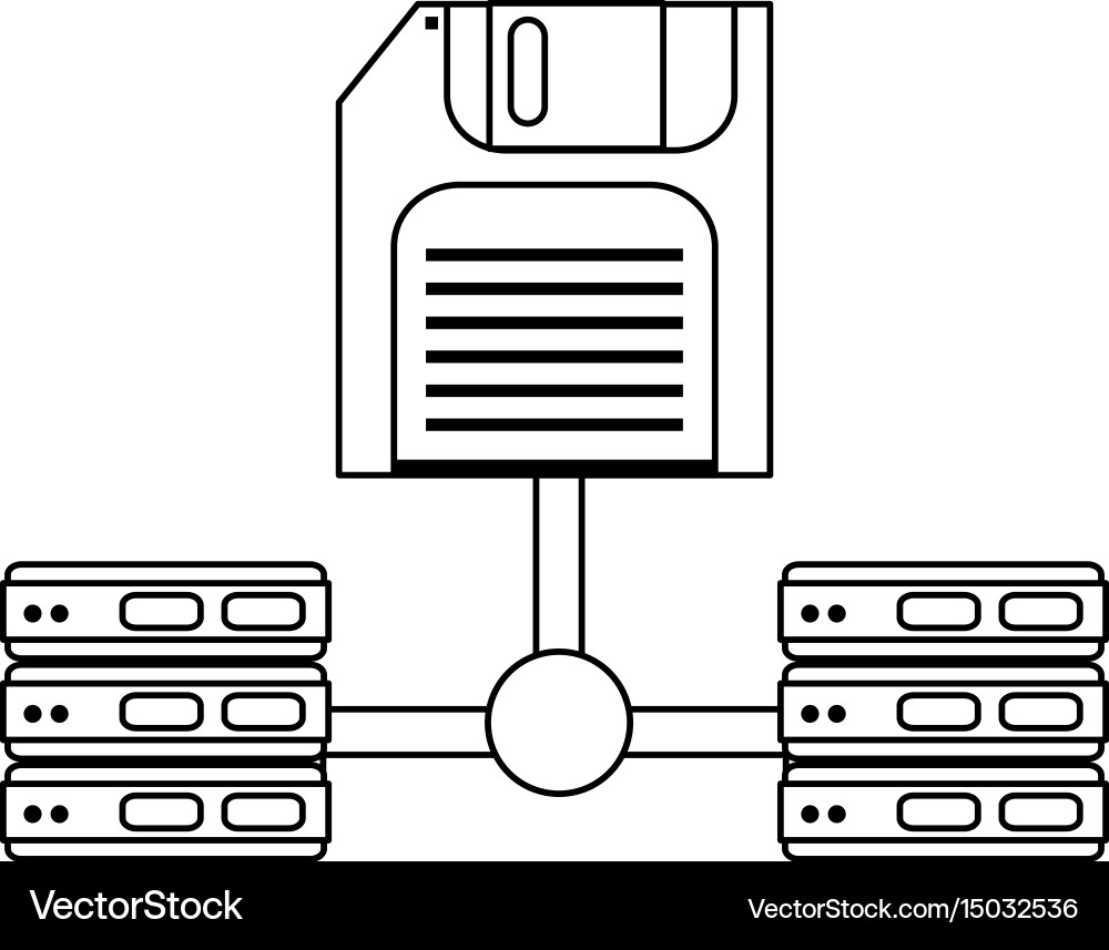 Server web hosting related icon image vector image