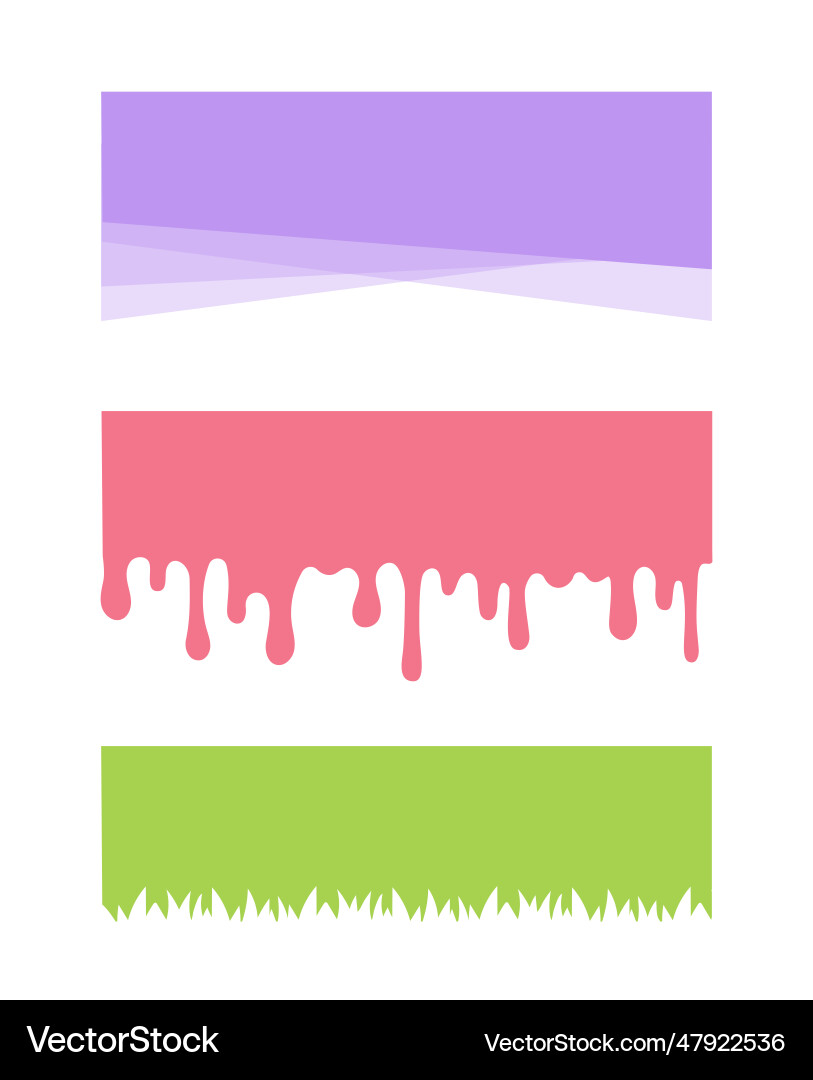 Set of colorful divider headers concept Set of colorful divider headers concept vector image