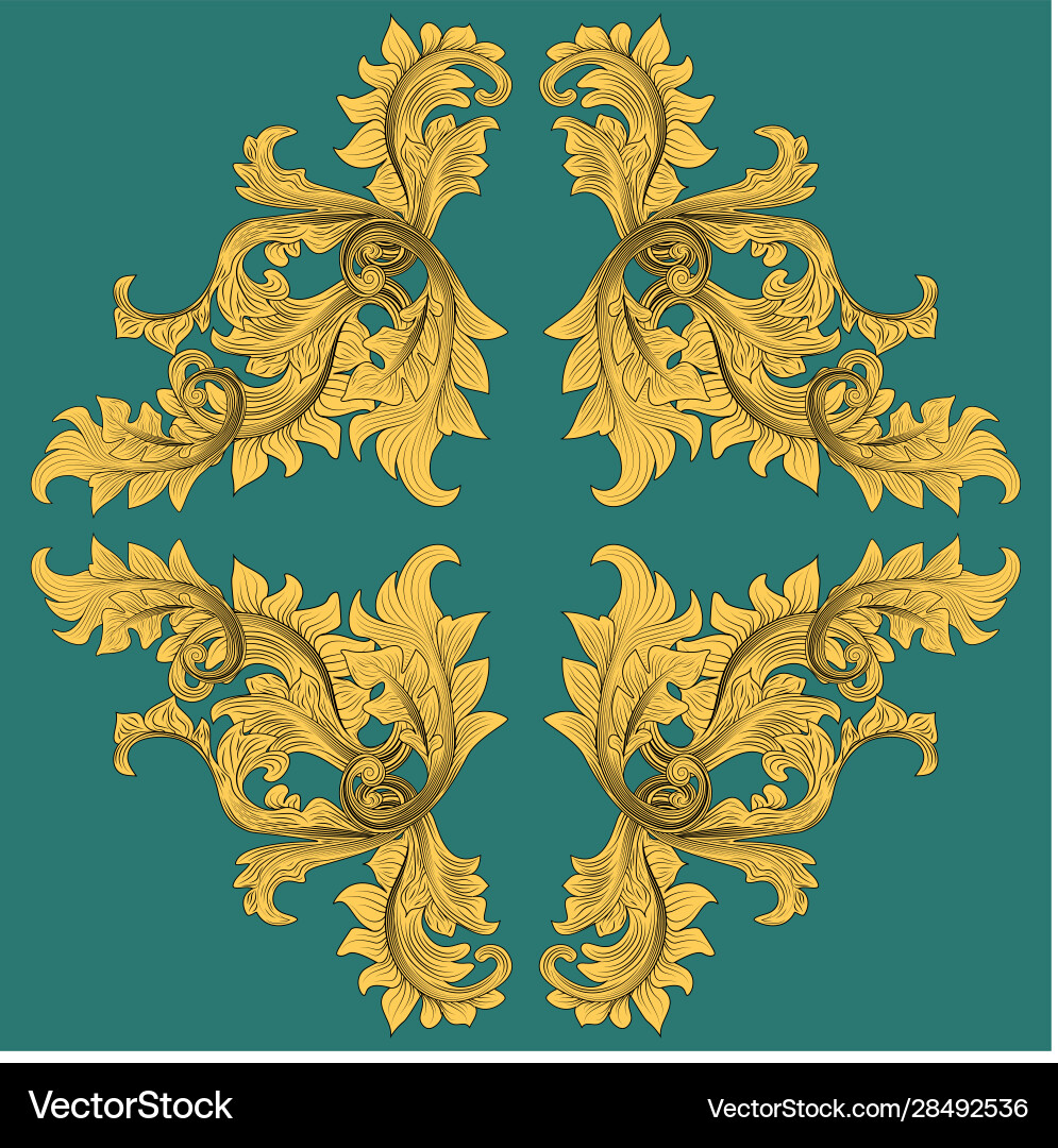 Victorian element in retro style abstract Victorian element in retro style abstract Vector Image