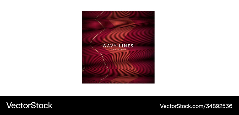 Wave lines pattern an abstract stripe background Vector Image