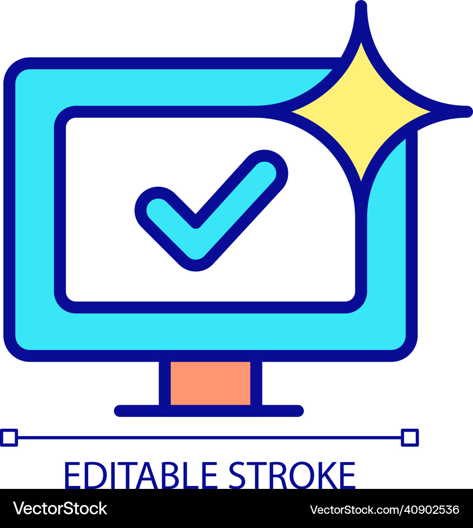 Well running computer rgb color icon Well running computer rgb color icon Vector Image