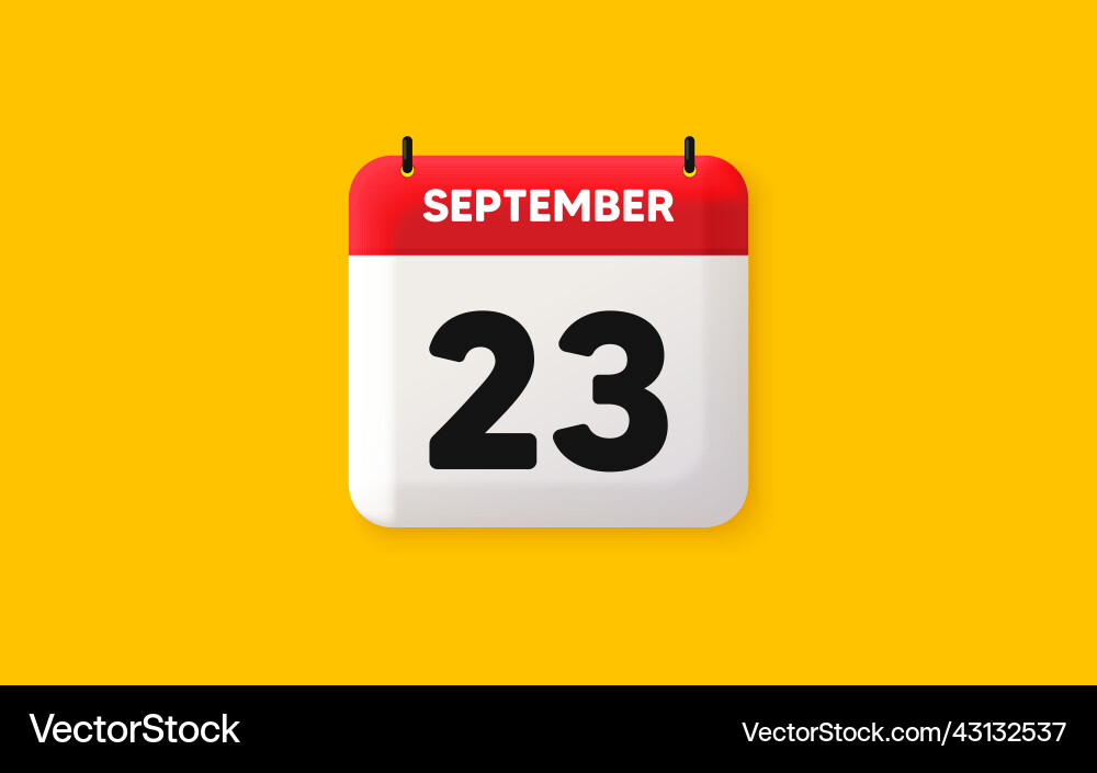 23th day of the month icon event schedule date 23th day of the month icon event schedule date vector image