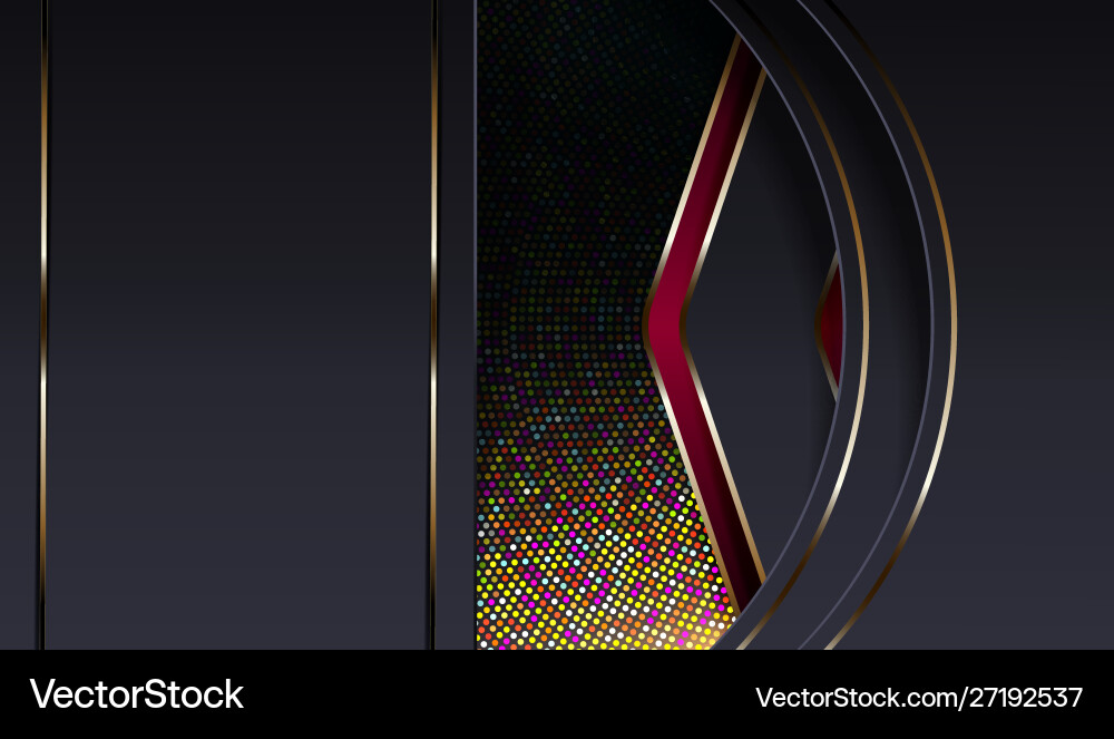 Abstract dark gray design with arcs and arrows vector image