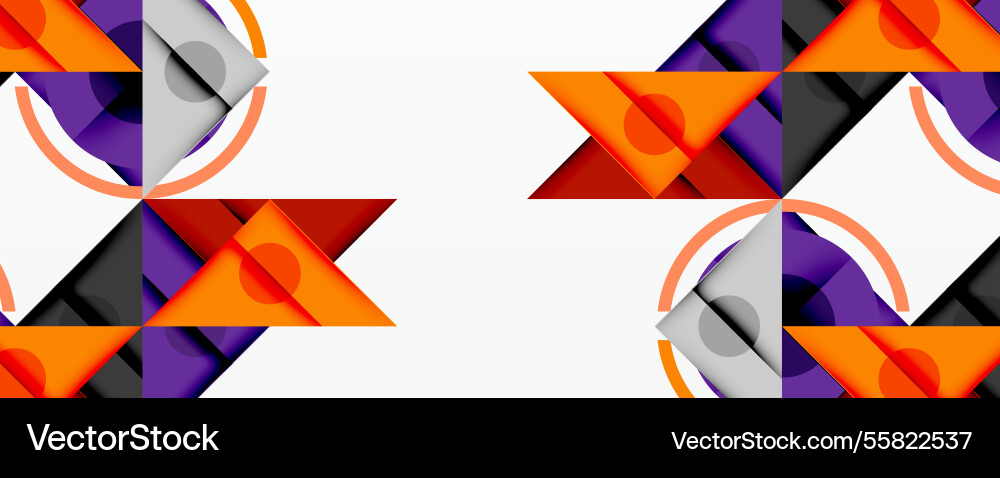 Abstract geometric composition with intersecting Abstract geometric composition with intersecting vector image
