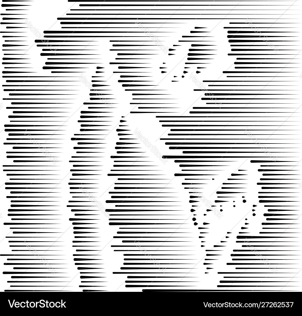 Dynamic dashed segmented lines pattern irregular Dynamic dashed segmented lines pattern irregular vector image