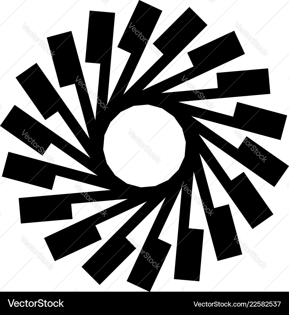 Geometric radial element abstract concentric Geometric radial element abstract concentric vector image