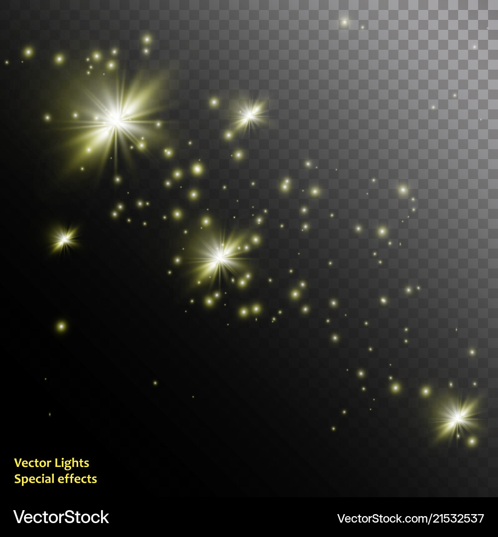 Glow light effect cloud of gittering dust Glow light effect cloud of gittering dust vektorbild