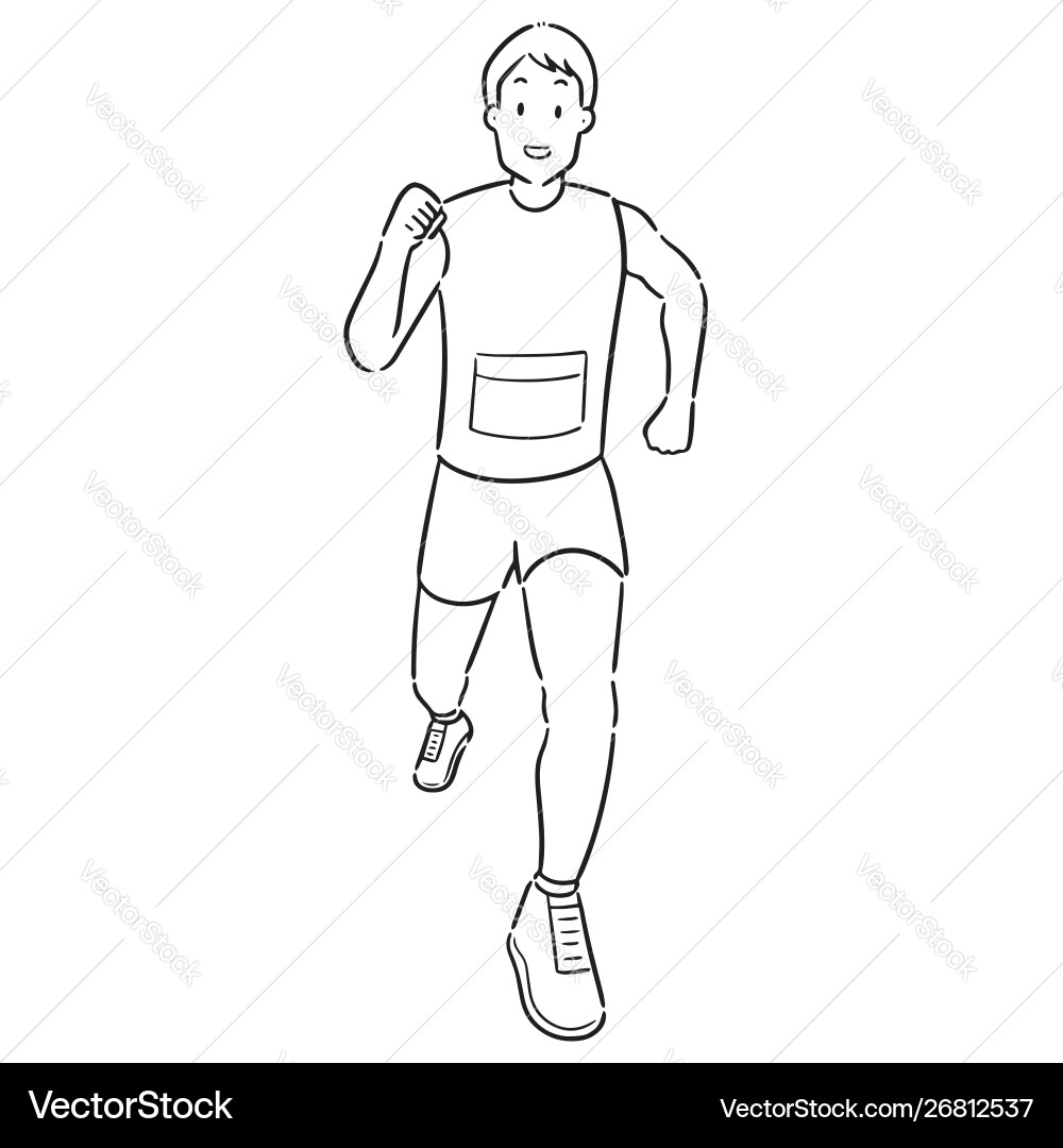 Man running Man running vector image