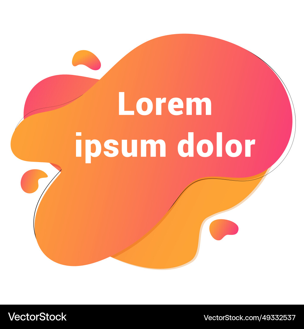Modern style colorful acid fluid shapes Vector Image