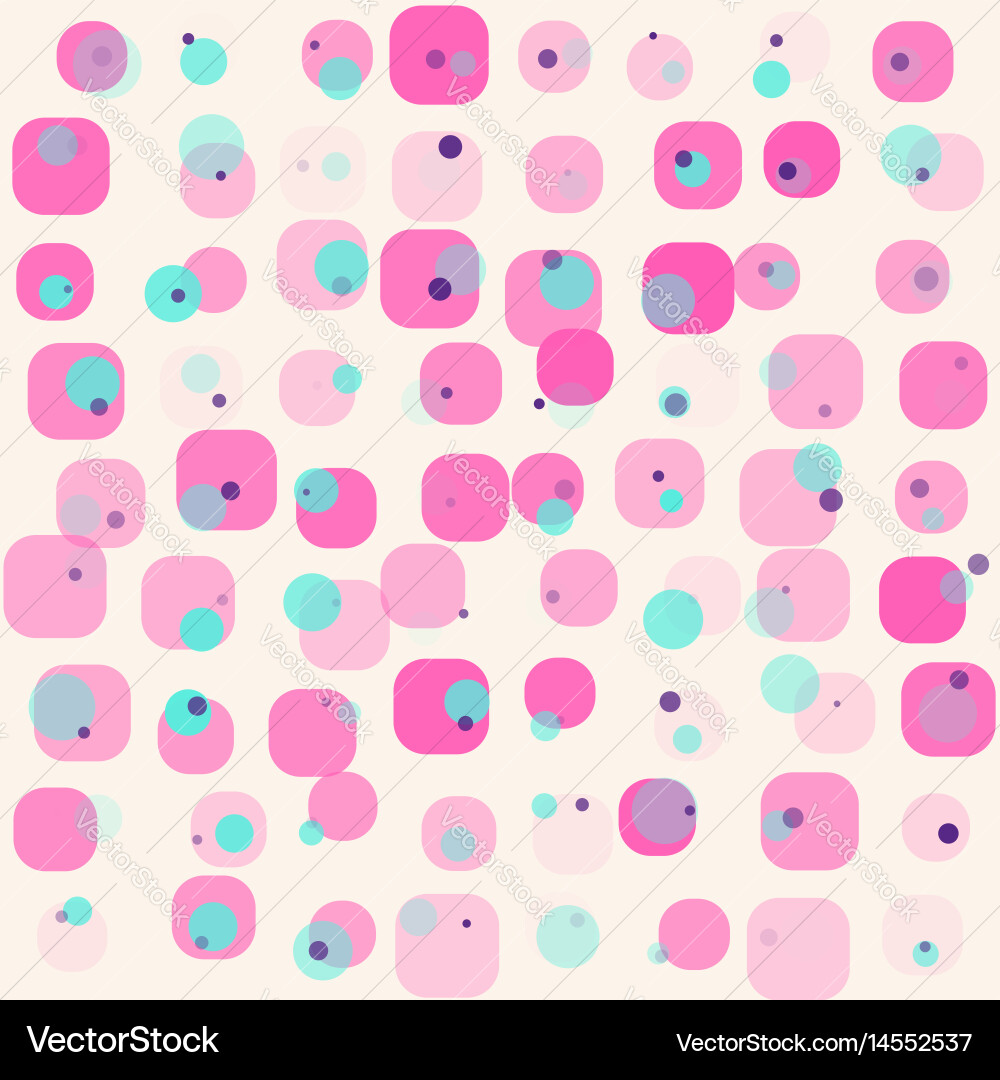 Retro Colorful Circle Pattern Vector Image