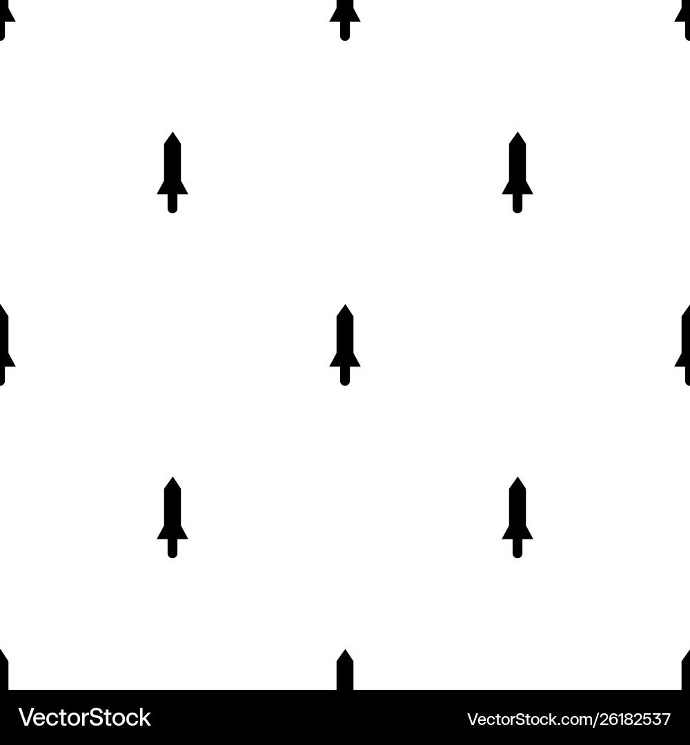 Seamless pattern with simple sword icons black Seamless pattern with simple sword icons black vector image