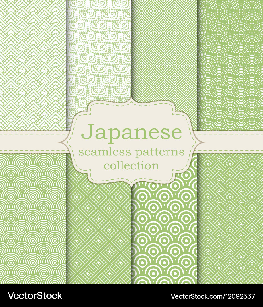 Set of seamless patterns vector image