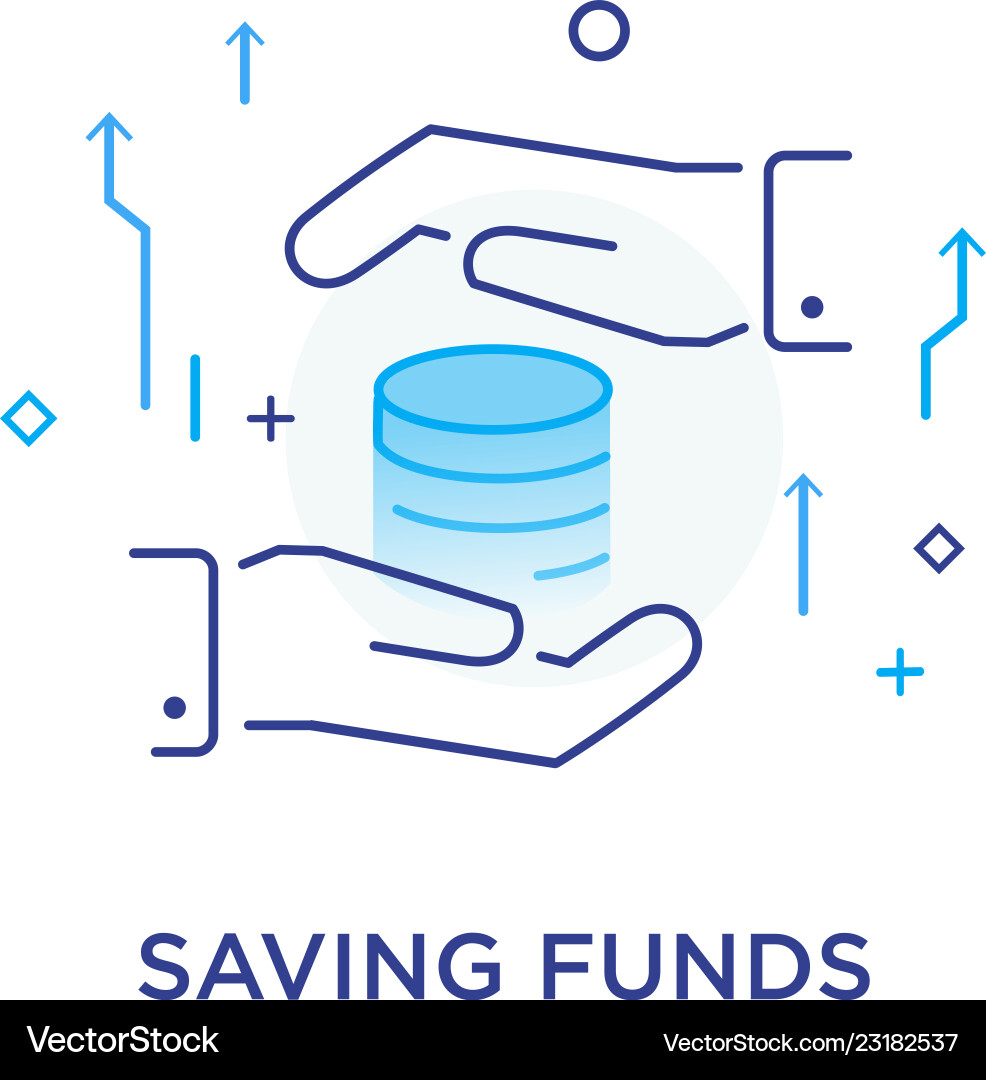Shielded Savings Growth Vector Image