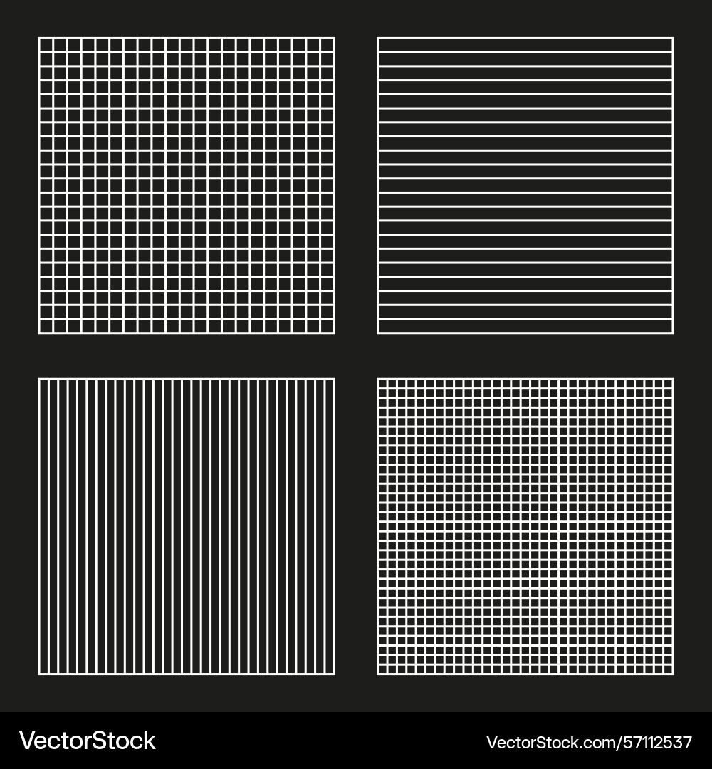 Square mesh lines thin grid pattern dark contrast Square mesh lines thin grid pattern dark contrast vector image