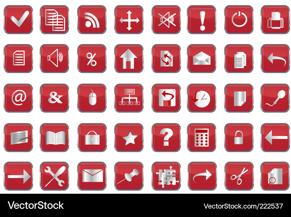Web buttons Vector Image