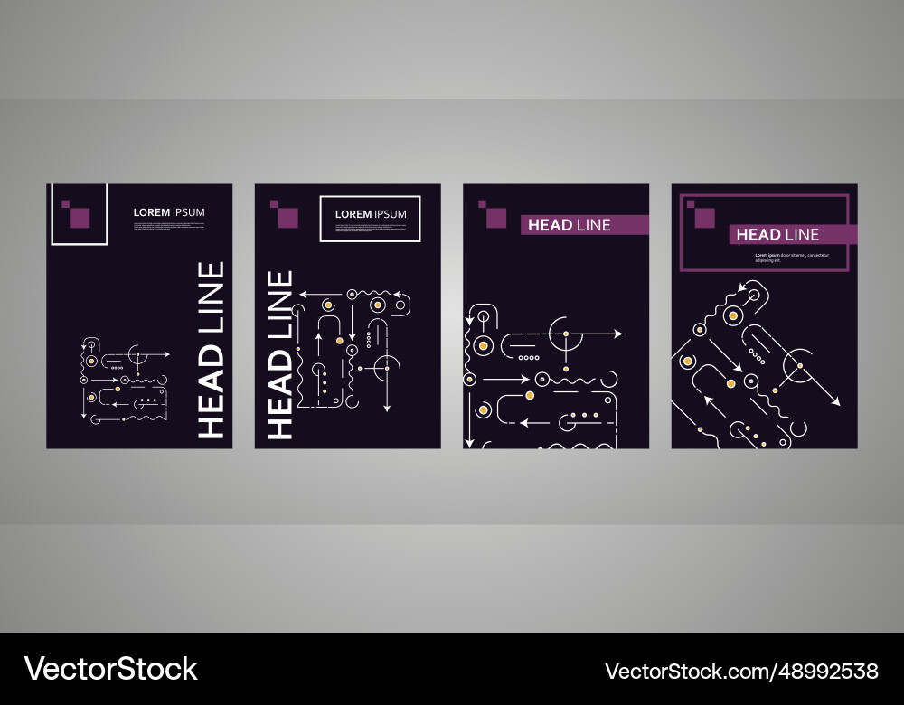 Abstract art processor technical system modern Abstract art processor technical system modern Vector Image