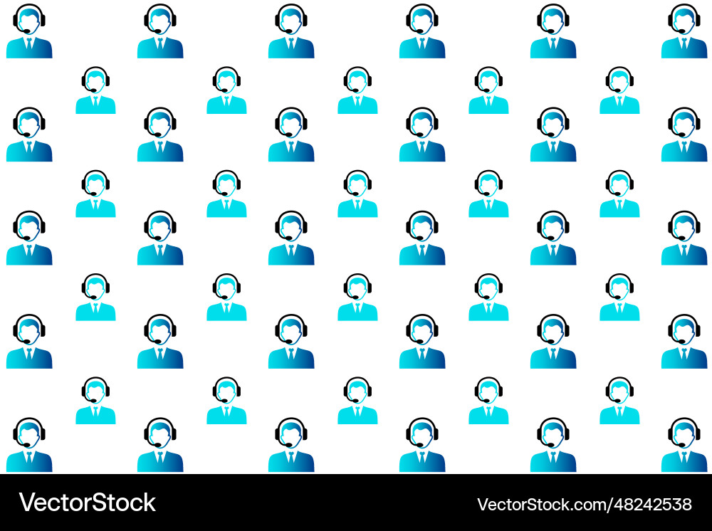 Abstract customer support pattern background Abstract customer support pattern background vector image