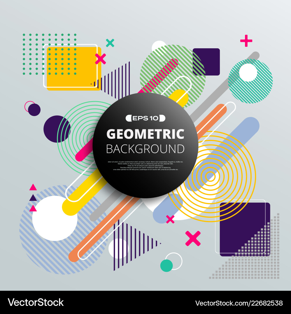 Abstract of colorful geometric pattern background Abstract of colorful geometric pattern background vector image