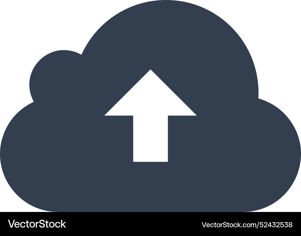 Cloud storage icon symbol image of the database Vector Image