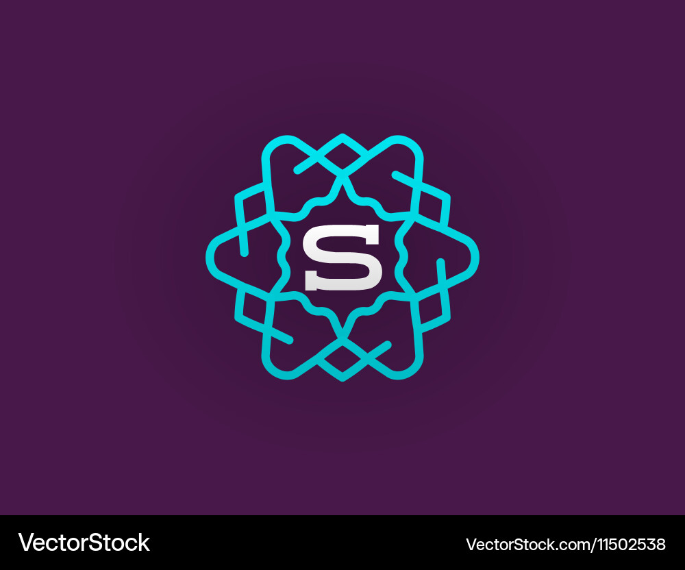 Compact monogram or icon design template Vector Image