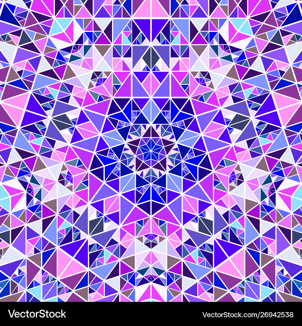 Dynamic abstract colorful circular tiled triangle vector image