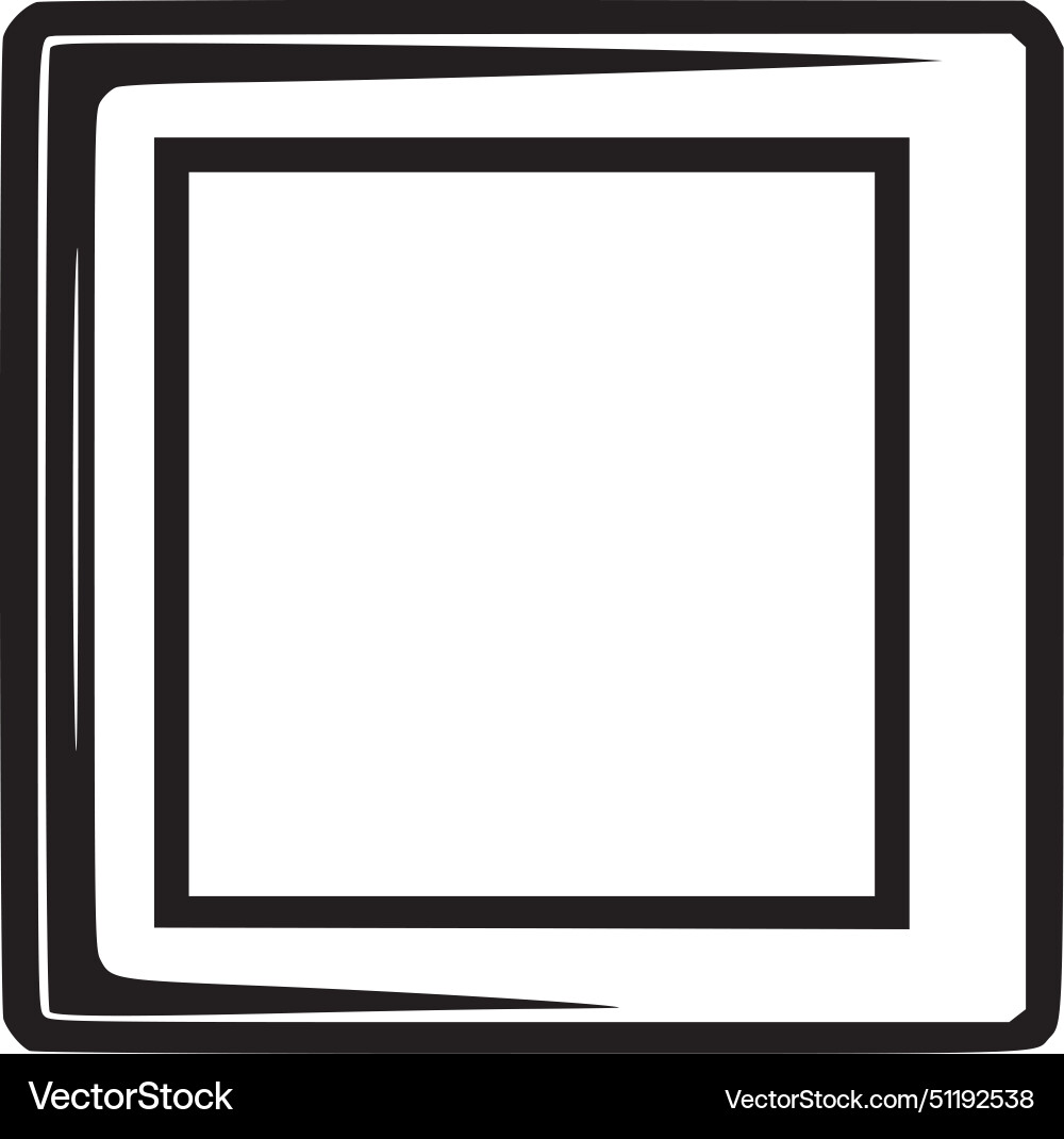 Frame - black and white Royalty Free Vector Image