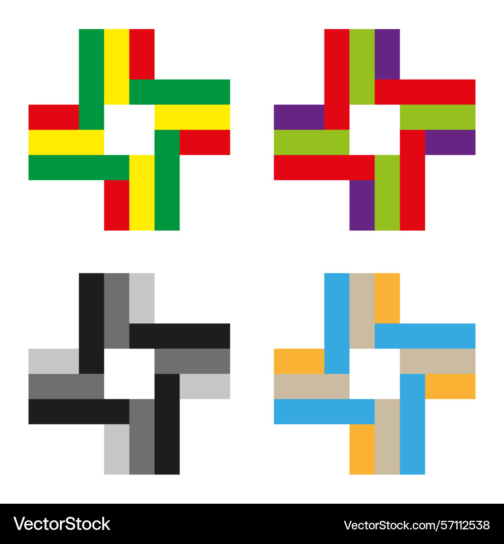 Geometric color blocks abstract square pattern Geometric color blocks abstract square pattern vector image