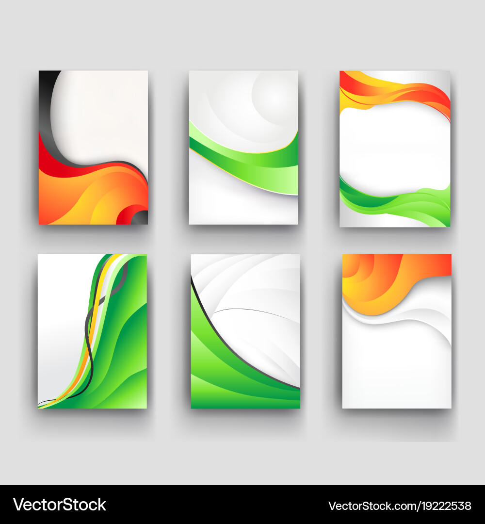 Minimal curve wave set background with shadow vector image