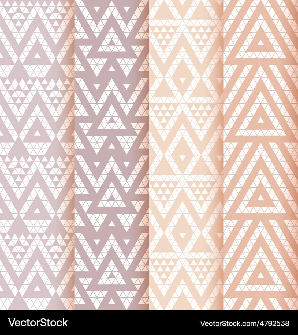 Set of four patterns vector image