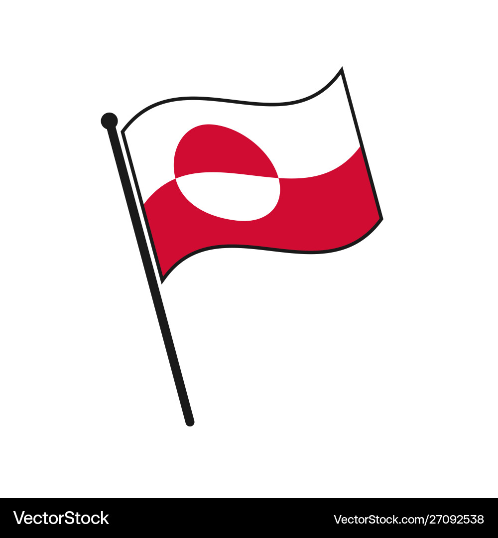 Simple flag isolated Vector Image