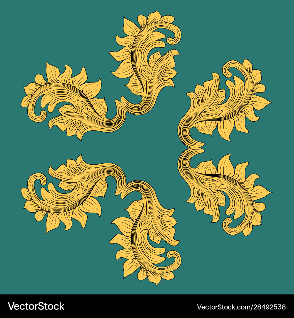 Victorian element in retro style abstract Victorian element in retro style abstract vector image
