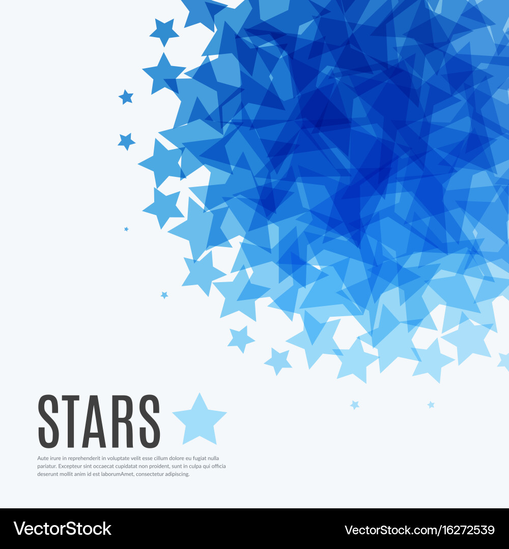 Abstract design elements with stars for fun vector image