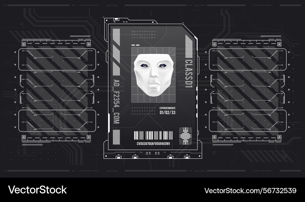 Ai artificial intelligence conceptual layout Ai artificial intelligence conceptual layout vector image