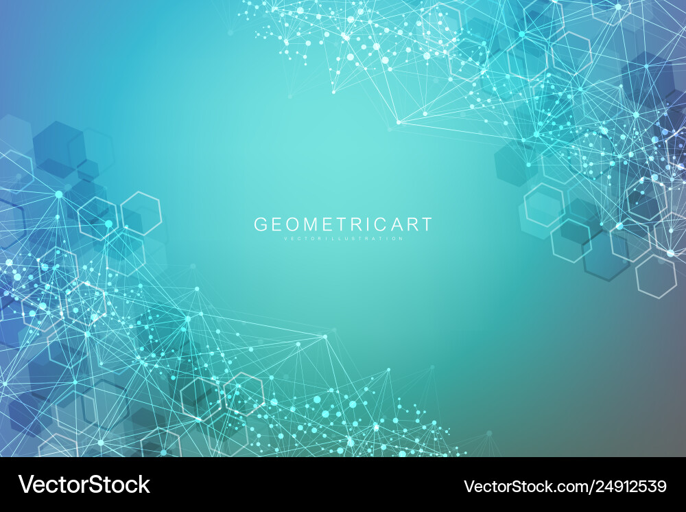 Geometric abstract background with connected line Geometric abstract background with connected line vector image