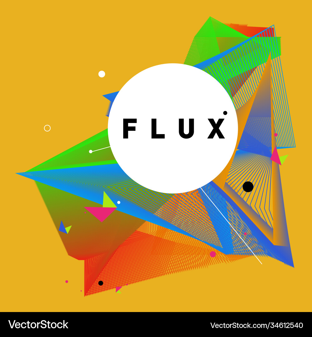 3d colorful wave background dynamic flux effect 3d colorful wave background dynamic flux effect vector image