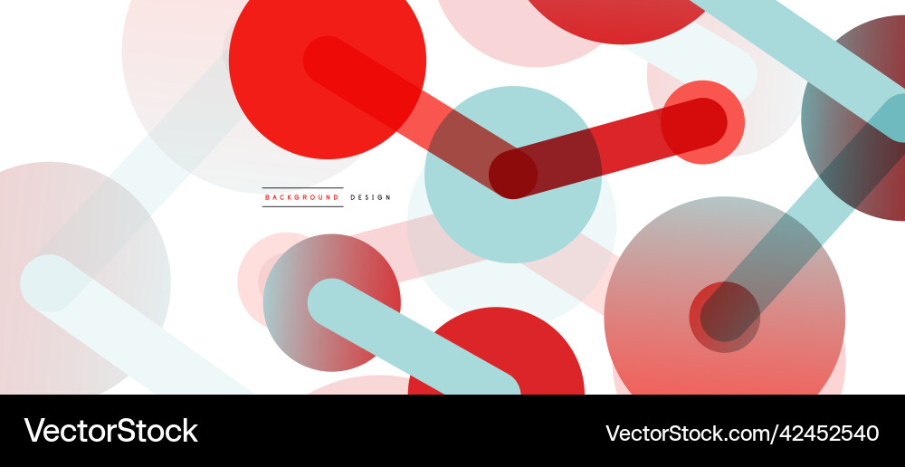 Abstract background round dots connected by lines Vector Image