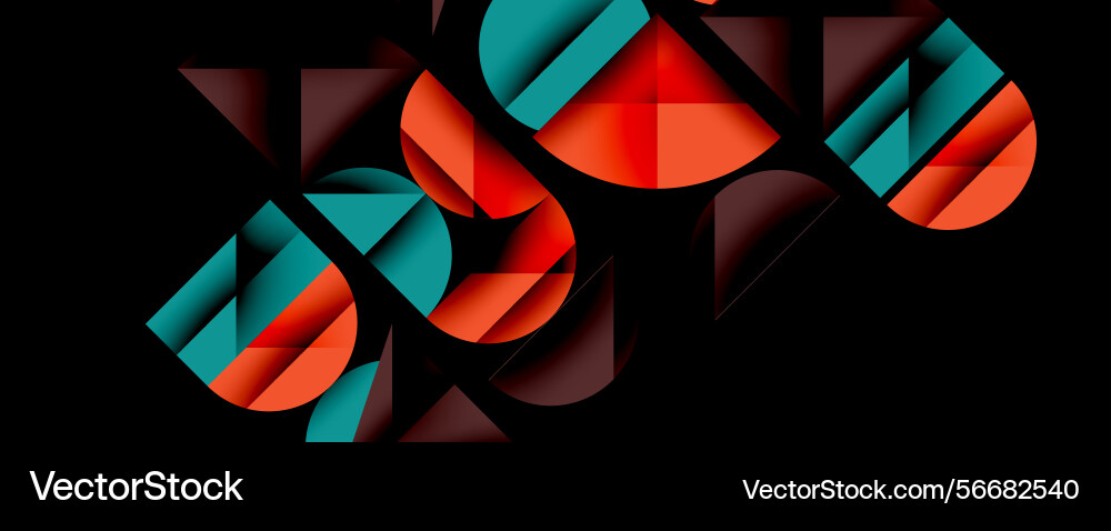 Abstract geometric shapes overlap creating Abstract geometric shapes overlap creating vector image