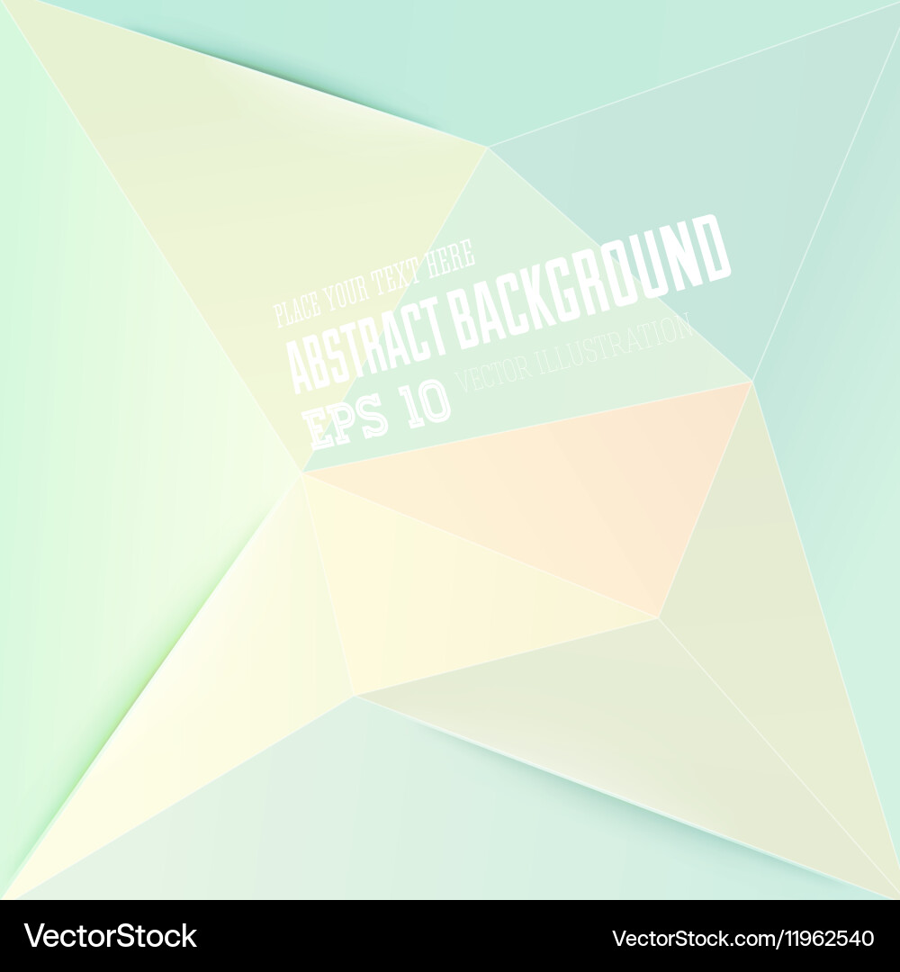 Abstract triangular background vector image