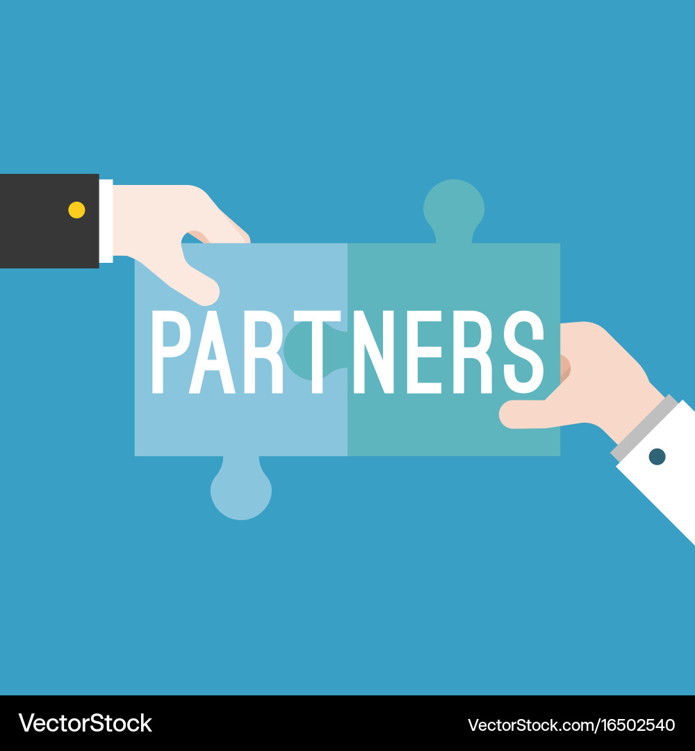 Hands Forming Puzzle Connection vector image