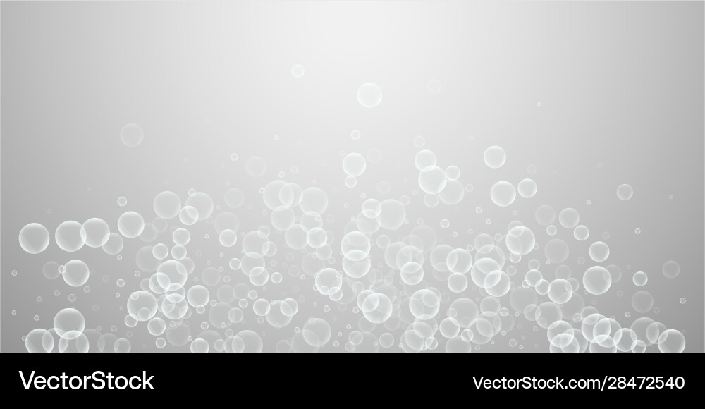 Random soap bubbles abstract background blowing b Vector Image