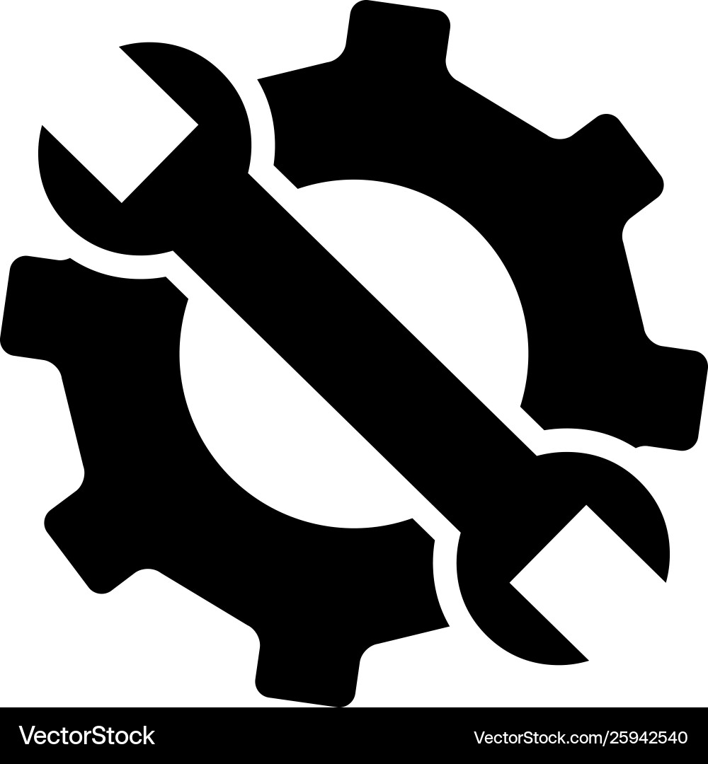 Service tools icon in flat style for app ui Service tools icon in flat style for app ui Vector Image