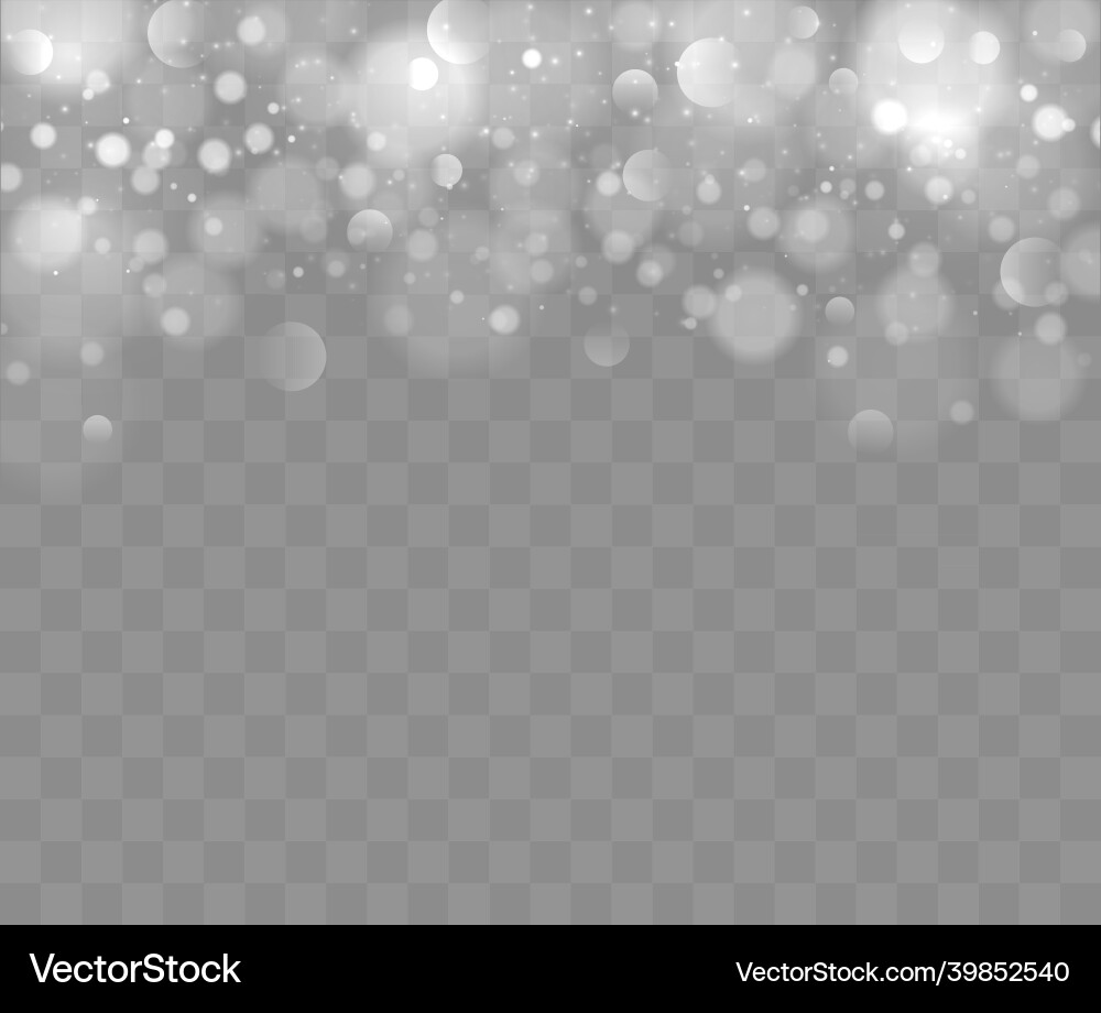 Shining bokeh isolated on transparent background Shining bokeh isolated on transparent background vector image