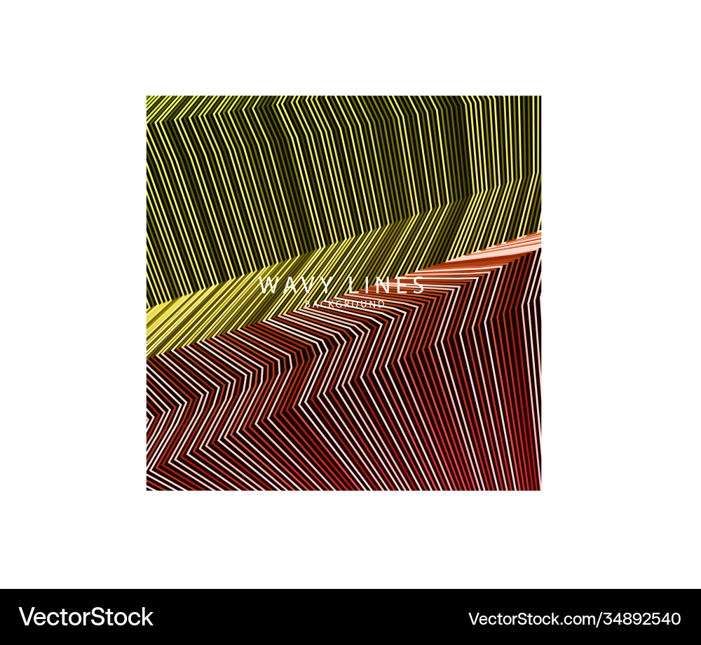 Wave lines pattern an abstract stripe background Vector Image