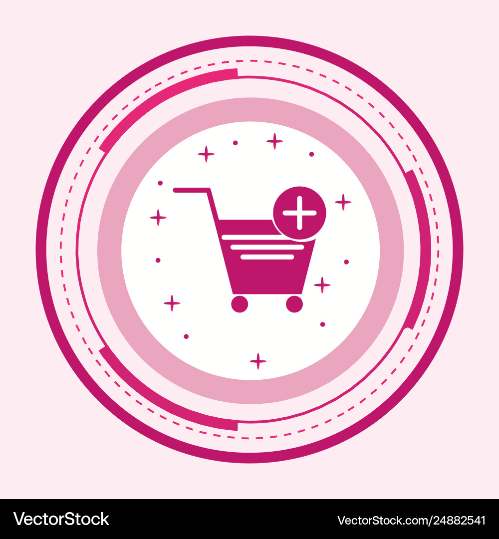 Add to cart icon design vector image